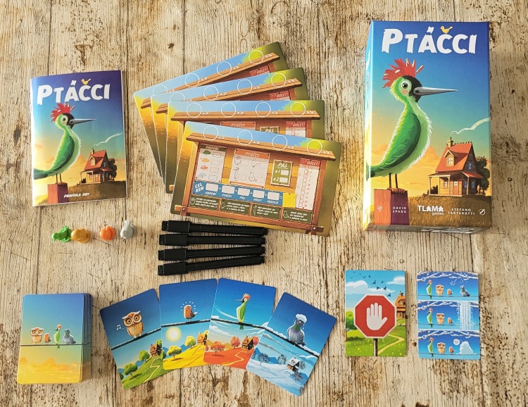 Ptáčci - karetní hra vydavatelství TLAMA games na webu Kouzlo deskovek